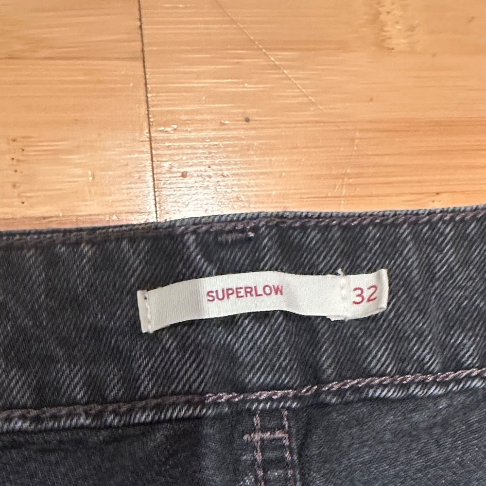 Levi’s Super low Black Wide-Leg Jeans - Picture 4 of 5